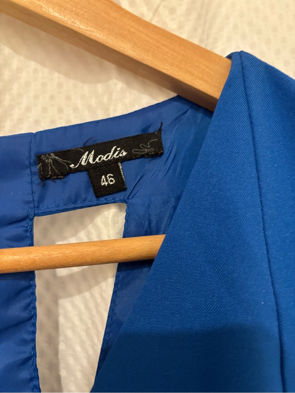 Tailored Royal Blue Midi Sheath Dress - Picture 3 of 5